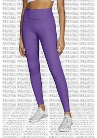 Resim Nike One Luxe Leggings Tigh Fit Lazer Kesim Soft Yumuşak Toparlayıcı Tayt Mor 