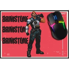 Resim Valorant Brimstone Gaming Oyuncu Mouse Pad 