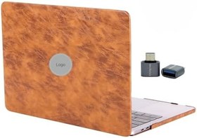 Resim McStorey MacBook Air M1 Uyumlu 13 İnç Premium Deri Kılıf İnce Sert Kapak Hafif Yapı Şık ve Dayanıklı Günlük Koruma Kahverengi 