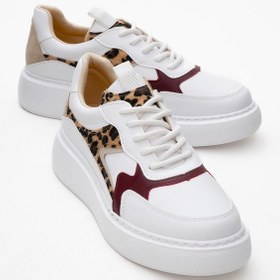 Resim Luvi Shoes Aere Beyaz Desenli Kadın Spor Ayakkabı Beyaz 