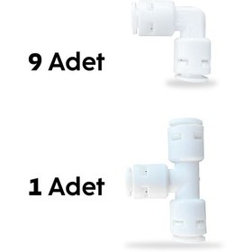 Resim 9 L + 1 T Quick Dirsek Su Arıtma Cihazları Filtreleri İle Uyumlu 