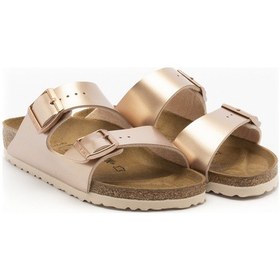Resim Terlik Kadın 1012478 Arizona Birkenstock Bf Electrıc Metallıc Copper Null Bakır 