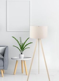 Resim Bohhem Pratik Ahşap Üç Ayaklı Lambader AYD-1524 No Color 