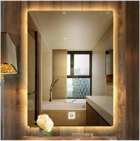 Resim Dnr-Mirror65x90 Cm Dokunmatik Günışığı Ledli Dikdörtgen Banyo Aynası 