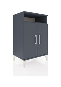 Resim Hyperion Komodin 3 Raflı 2 Kapaklı 60x44x96 Antrasit-antrasit Antrasit 