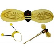 Resim Sarı Arı Kanadı Tacı Asası Kostüm Set 23 Nisan Gösteri 