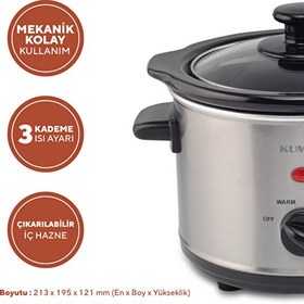 Resim Kumtel Elektrikli Güveç 120W HSC-01 