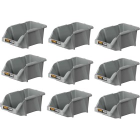 Resim Mano Plastik Avadanlık Parça Kutusu 9 Parça Gri 265X420X177 mm 