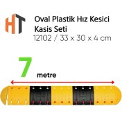 Resim Oval Plastik Hız Kesici Kasis Seti 7 Metre 