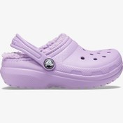 Resim Crocs Classic Lined Clog K Çocuk Mor Terlik 