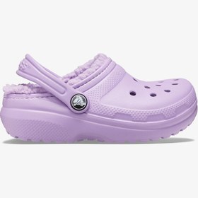 Resim Crocs Classic Lined Clog K Çocuk Mor Terlik 