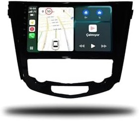 Resim MarTechno Dijital Klima Android Multimedya 6GB RAM 128GB Hafıza Nissan X-Trail 2014-2021 ile uyumlu 