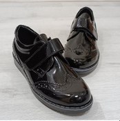 Resim Fiyra 9007 Siyah Rugan Oxford Cırtlı Erkek Çocuk Sünnet Ayakkabı 001 