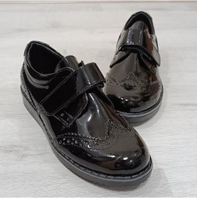 Resim Fiyra 9007 Siyah Rugan Oxford Cırtlı Erkek Çocuk Sünnet Ayakkabı 001 