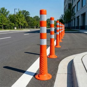 Resim İleri Trafik Delinatör 75x8 cm TPU, Esnek Duba 