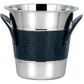 Resim La Medore Blue Croco Leather Wıne Cooler 22,5x22,5x21 Cm 