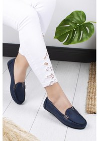 Resim Khayt Flora Casual Günlük Kadın Babet Ayakkabı Lacivert 