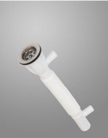 Resim Torun Plastik Körüklü Çamaşır Çatallı Lavabo Sifonu 