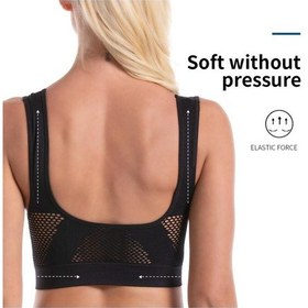 Resim Bej Dikişsiz Örgü Kadın Spor Sütyenleri Fitness Spor Salonu Koşu İç Çamaşırı Sütyen Kablosuz Nefes Alabilir Yoga Sütyeni Bej 