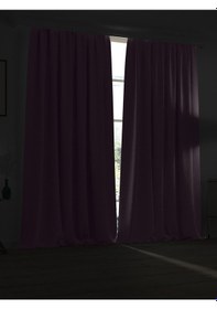 Resim Yüksek Kalite Lavanta Rengi Karartma Blackout Fon Perde Ekstrafor Büzgülü Tek Kanat Lavanta Rengi Diğer 