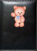 Resim Promosyon Denizi Sevimli Ayıcık 1 Görselli Siyah Ruhsat Kabı 