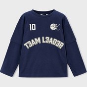 Resim Mayoral Mavi Erkek Çocuk Çift Kollu Sweatshirt 4075 Mavi 