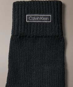 Resim Calvin Klein PATCH WOOL KNITTED GLOVES Siyah Erkek Eldiven 