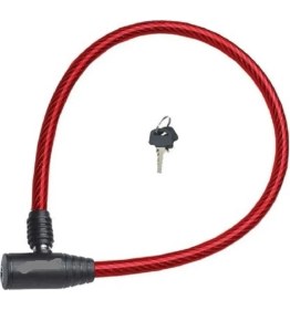 Resim KNT 12*800MM Bisiklet Kilidi Kırmızı 