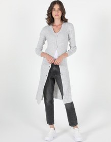 Resim Colin's Slim Fit Kadın Gri Hırka CL1050577_Q1.V1_LGM 