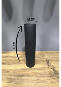 Resim Siyah Cam Vazo Set 3 Adet Siyah 
