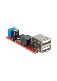 Resim Lm2596 Dual Usb Power Modül Voltaj Düşürücü Mp3 Mobil Güç Kaynağı 