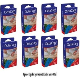 Resim Medikaltec 8 Paket Mavi Yara Bandı Su Geçirmez Dedektör Duyarlı 
