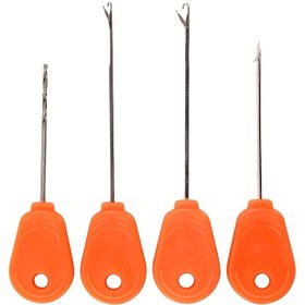 Resim 4 adet/takım Avrupa Carp Balıkçılık saç tokası İğne Threading Aksesuarları Yem Balıkçılık Seti Balıkçılık Malzemeleri 