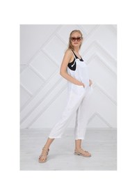 Resim Beyaz Keten Tulum 001 