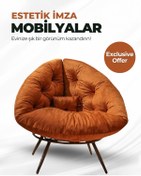 Resim AVYNA Miouus Berjer | California Esintili Tekli Koltuk | Kitap Okuma & Rahat Dinlenme Koltuğu 