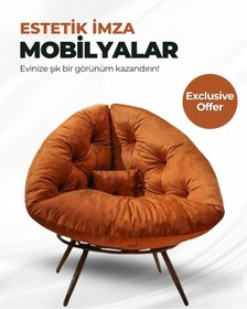 Resim AVYNA Miouus Berjer | California Esintili Tekli Koltuk | Kitap Okuma & Rahat Dinlenme Koltuğu 