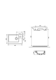 Resim İda Etejerli Lavabo 28x45cm Turavit Diğer 