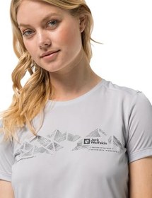 Resim JACK WOLFSKIN Crosstrail Graphic T W Tişört kısa kollu Kadın 