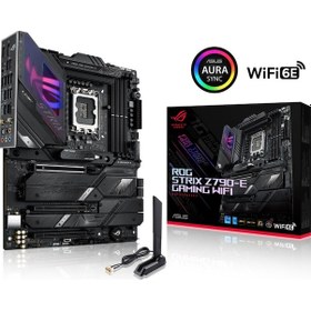 Resim Asus ROG Strix Z790-E Gaming WIFI Intel Z790 7800 MHz (OC) DDR5 Soket 1700 ATX Anakart 