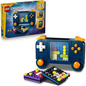 Resim Creator 3’ü 1 Arada Retro Oyun Konsolu 31380 - 8 Yaş Üzeri Kız ve Erkek Çocuklar Için Bilgisayar Veya Atari Makinesine Dönüşebilen Yaratıcı Oyuncak Yapım Seti, Eğlenceli Hediye Fikri (268 Parça) 