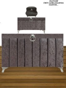 Resim Hasret Çeyiz Çeyiz Sandık Damat Nişan Bohça Gelin Sandığı 3lü 0319 