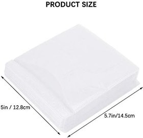 Resim 600 Adet CD DVD Kılıfı, Premium CD Çift Taraflı Dolum Plastik Kılıf CD ve DVD Depolama Klasörleri için (Beyaz) 