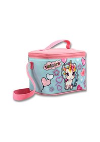 Resim Ümit Çanta 5049 Isı Yalıtımlı Kız Çocuk Bebek Unicorn Baskılı, Pembe Turkuaz Renkli Beslenme Çantası Pembe - Turkuaz 
