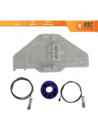 Resim Citroen C5 MK2 3 2007-2018 4/5 Kapı İçin Arka Sağ Cam Kriko Seti 