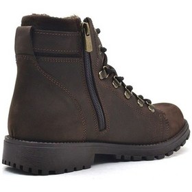 Resim Griffon Hakiki Deri Fermuarlı Kürklü Kız Erkek Çocuk Bot Çok Renkli 