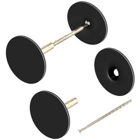 Resim 2 Paket Kapı Deliği Kapak Plakası, Kapı Kolu Kolu Delik Dolgu Plakası, Metal Bağlantı Vidaları Kilit Mandalı Kapak Plakası Siyah Siyah 