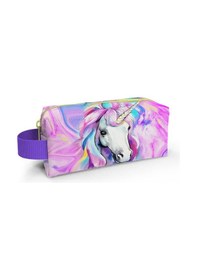 Resim Coral High Kids Renkli Unicorn Desenli Kalem Çantası 22074 