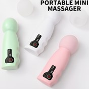 Resim Taşınabilir Mini Elektrik Masaj Aleti, USB Şarj Edilebilir, 4 Hız Ayarı Dişlisi, Vücut, Sırt, Boyun, Bacak ve Bel Masajı için Uygun, Ultra hafif vücut herhangi bir çantada taşınabilir, Vücut üzerindeki Akupresür Tasarımıyla Daha Pratik ve İşten Tasarruf Sağlar, Yüksek Hızlı Motor, yüksek frekans titreşimi 