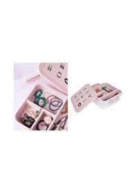 Resim Bijuteri Mücevher Kutusu - Çok Amaçlı Bölmeli Takı Saklama Kutusu 