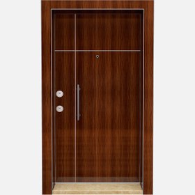 Resim Ankara Çelik Kapı Kroma Parlak Avrupa Teak Çelik Kapı Hg 